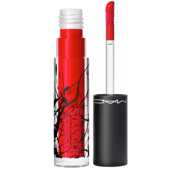 New! 💄MAC X STRANGER THINGS Lipglass Lip Gloss in ROCKIN' ROBIN - Picture 3 of 3